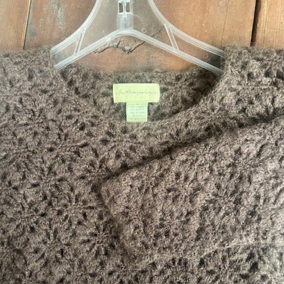 Vintage Anthropologie Crocheted Mohair Sweater - Picture 4 of 6
